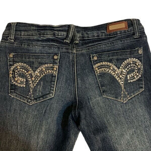 Lamasini Studded Junior Jeans. Size 5 Straight leg